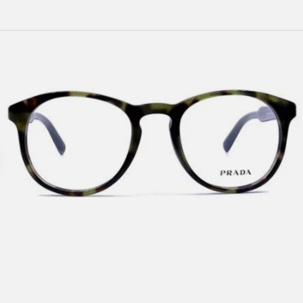 Stunning Chic Prada Unisex Eyeglasses VPR19S LAB-1O1 Gray Tortoise